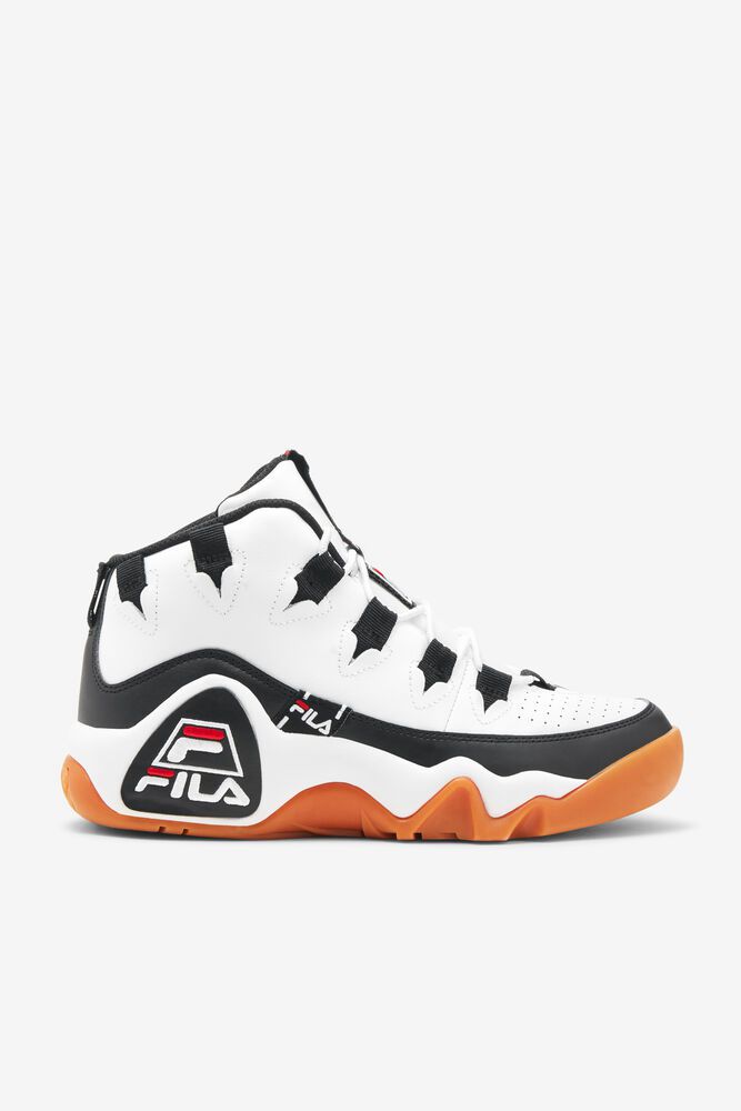 Fila Trainers Mens White Grant Hill 1 Tarvos - Ireland 19268-OYGQ